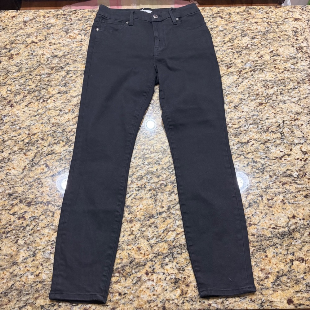 Good American Mens Black Skinny Jeans Size 6 28 Stretch Denim Pants ws